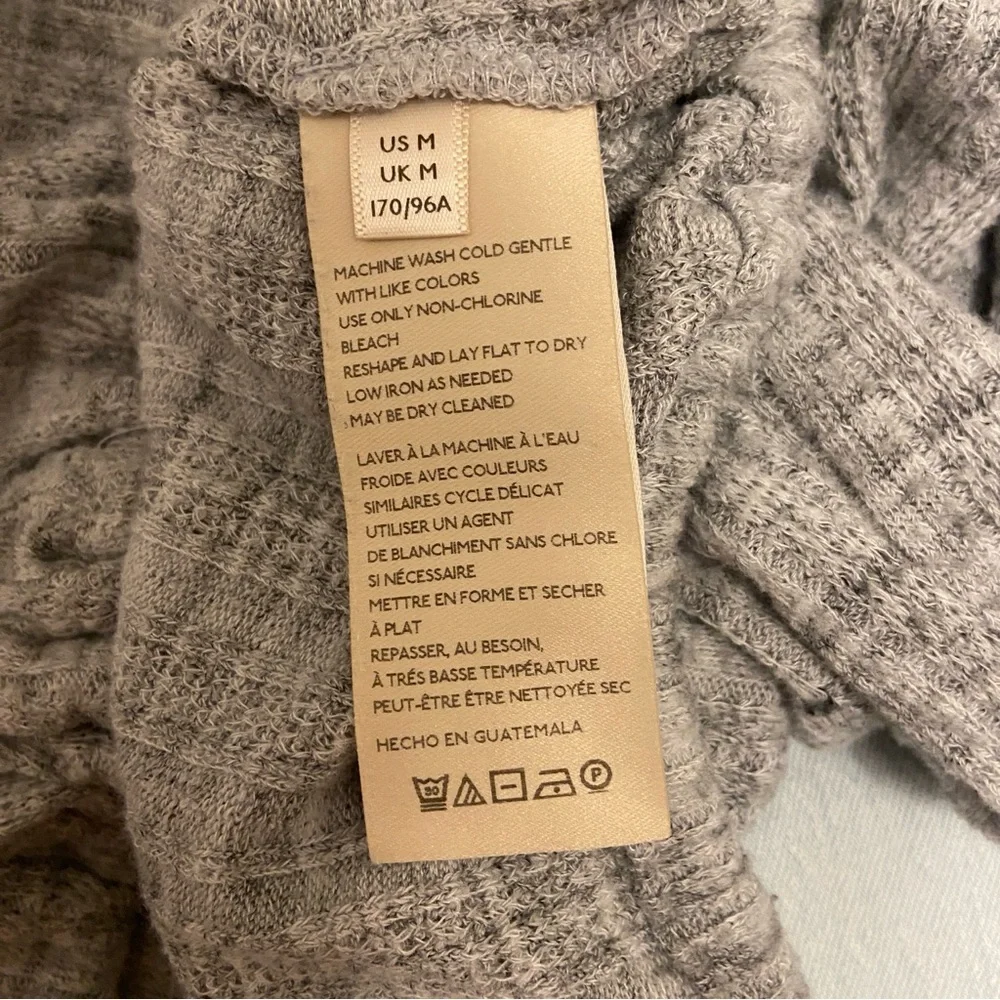Anthropologie Gray Textured Sweatshirt - Picture 6 of 7